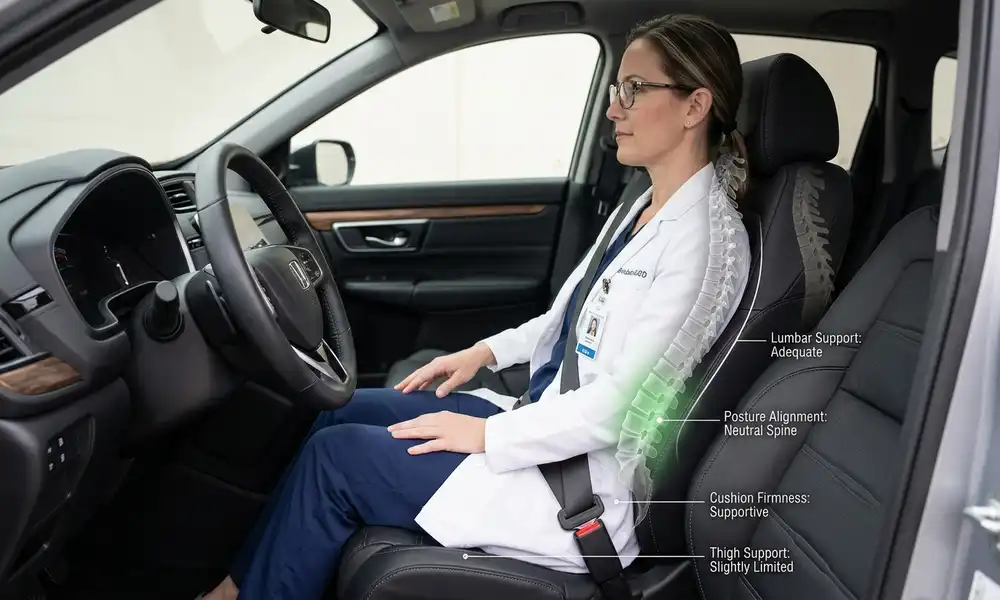 Honda CR-V health review - lumbar support and spinal alignment