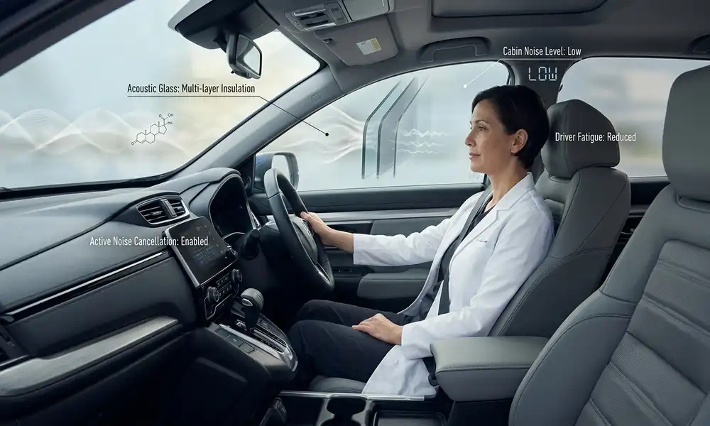 Honda CR-V health review - measuring cabin noise and acoustic glass