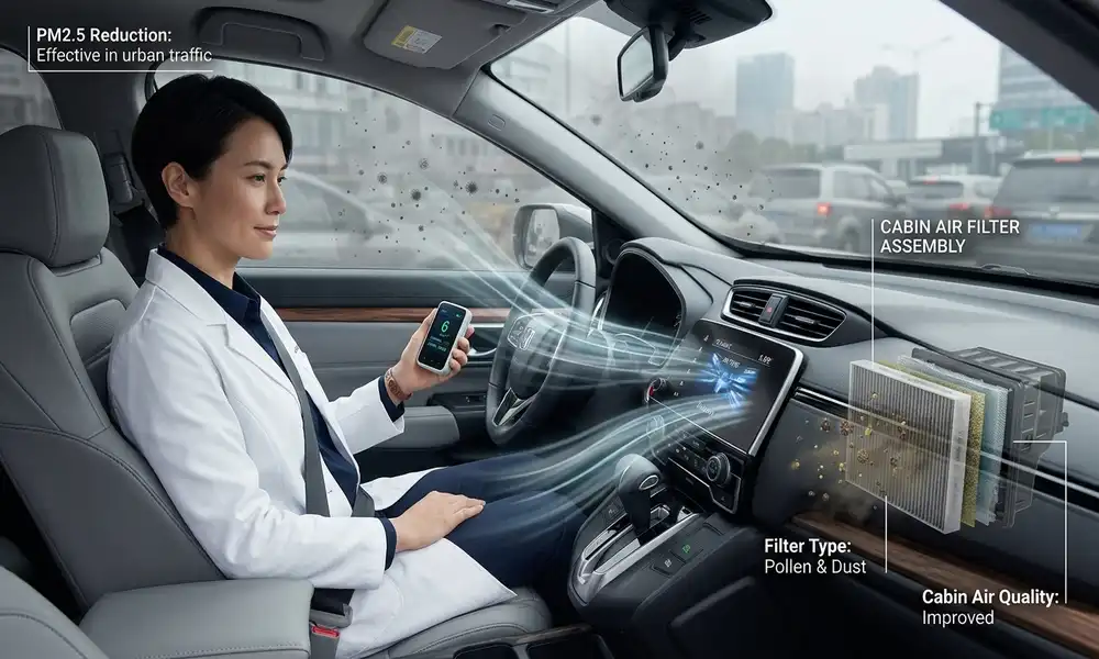 Honda CR-V health review - testing the cabin air filtration system