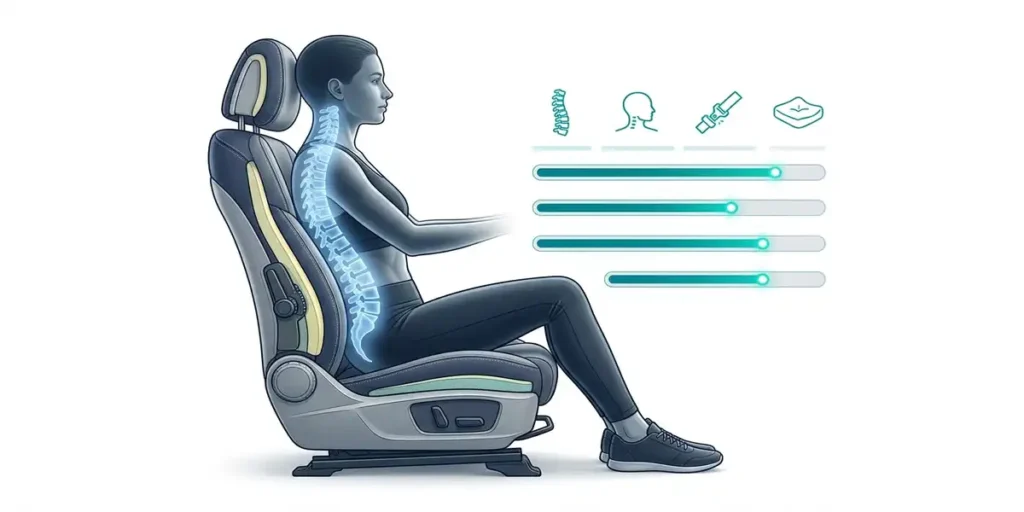 50 Best Cars for Back Pain in 2026 – Doctor Reviewed & Ranked car seat cutaway diagram spine 202607121301