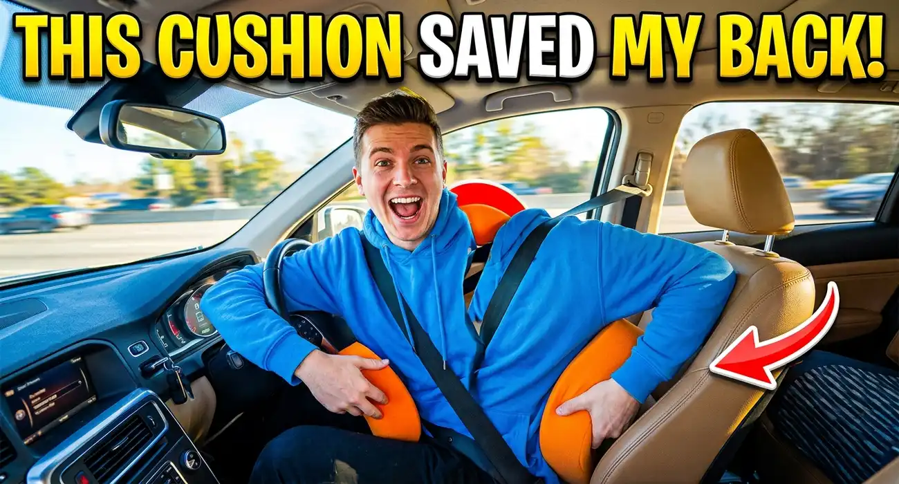Road Trip DVT Prevention: The Health Kit and Cars That Actually Protect Your Body person adjusting lumbar cushion … 202607201616