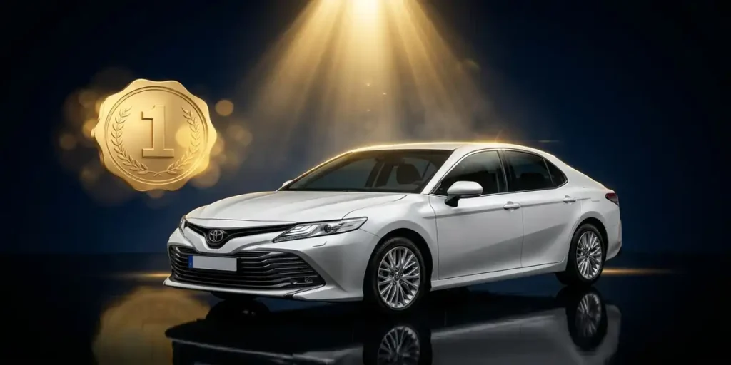 50 Best Cars for Back Pain in 2026 – Doctor Reviewed & Ranked white toyota camry studio lighting 202607121308