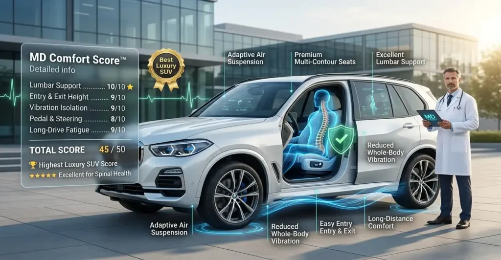BMW X5 2026 Health Review: Is the Adaptive Air Suspension Worth It for a Bad Back? bmw x5 spinal health score 202608031855